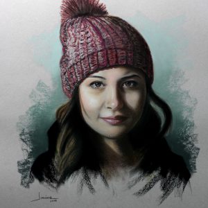 Retrato Alejandra 50 x 65 cm